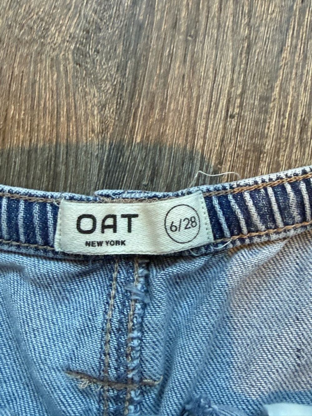 Oat New York Light Blue Cropped Wide-Leg Jeans - Picture 2 of 9